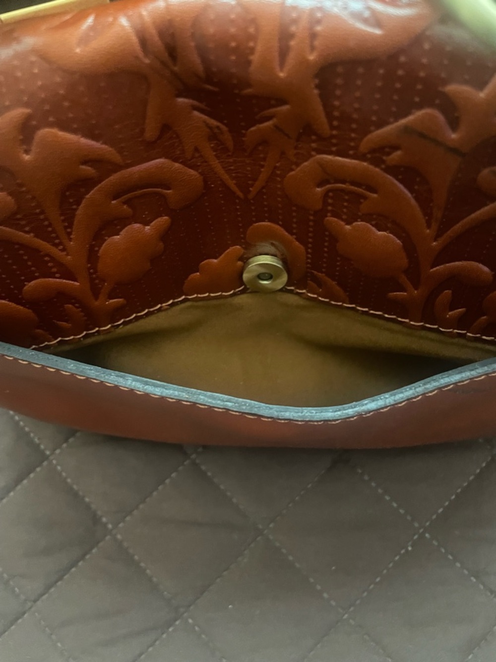 Patricia Nash Micaela Baguette | Equestrian Chic Academia Cottagecore Romantic - Picture 13 of 16